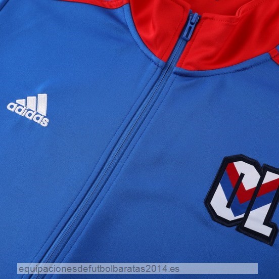 Nuevo Ropa Deportiva Con Cremallera Larga Lyon 23/24 Azul Rojo Baratas